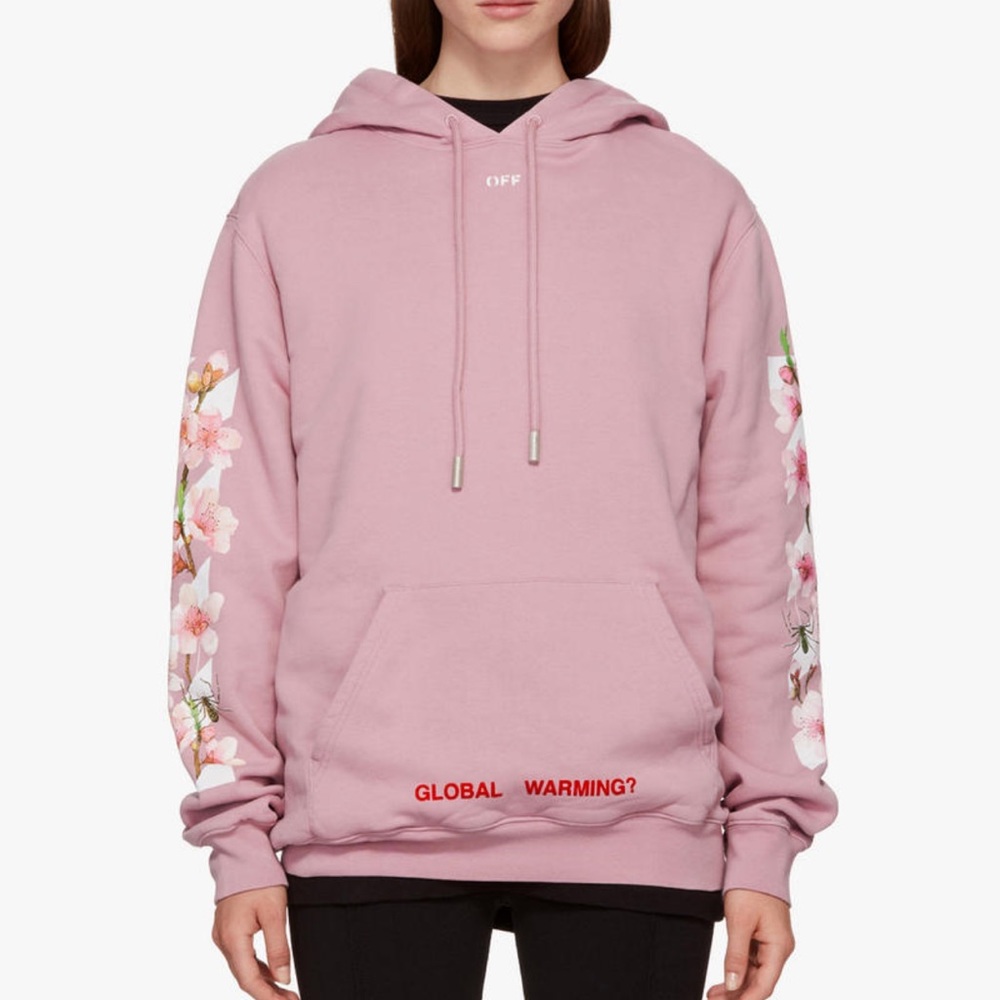 2013 Main Event Off-Label Pink Global Warming Virgil Abloh Hoodie Large